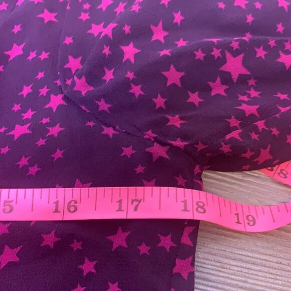 Boden starry night tie front blouse star print - Picture 5 of 7